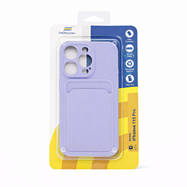 Svensson+ Card Holder Silicon Case For iPhone 15 Pro Purple -  Thepartshome.eu