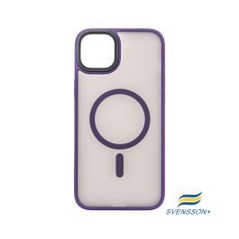 Buy reliable spare parts with Lifetime Warranty | Svensson+ Frosted MagSafe Case for iPhone 14 Plus Purple | Fast Delivery from our warehouse in Sweden!