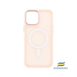 Buy reliable spare parts with Lifetime Warranty | Svensson+ Frosted White MagSafe Case for iPhone 12 Pro Max Pink | Fast Delivery from our warehouse in Sweden!