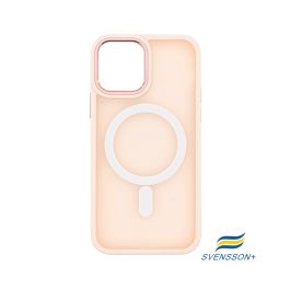 Buy reliable spare parts with Lifetime Warranty | Svensson+ Frosted White MagSafe Case for iPhone 12 Pro Pink | Fast Delivery from our warehouse in Sweden!