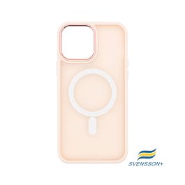Buy reliable spare parts with Lifetime Warranty | Svensson+ Frosted White MagSafe Case for iPhone 14 Pro Max Pink | Fast Delivery from our warehouse in Sweden!