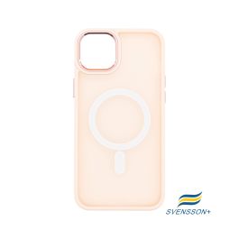 Buy reliable spare parts with Lifetime Warranty | Svensson+ Frosted White MagSafe Case for iPhone 14 Plus Pink | Fast Delivery from our warehouse in Sweden!