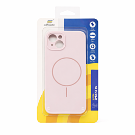 Svensson+ MagSafe Silicon Case For iPhone 15 Morandi Pink  - Thepartshome.eu