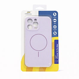 Svensson+ MagSafe Silicon Case For iPhone 15 Pro Max Morandi Purple  - Thepartshome.eu