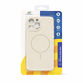 Svensson+ MagSafe Silicon Case For iPhone 15 Pro Max Vintage White  - Thepartshome.eu