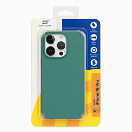 Svensson+ Premium Silicon Case For iPhone 16 Pro Pine Green - Thepartshome.eu