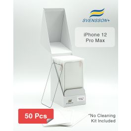 Buy reliable spare parts with Lifetime Warranty | Svensson Plus Tempered Glass Screen Protector for iPhone 12 Pro Max 50-Pack | Fast Delivery from our warehouse in Sweden!