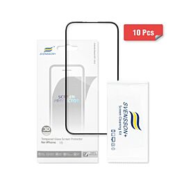 Buy reliable spare parts with Lifetime Warranty | Svensson Plus Full Cover Tempered Glass for iPhone 15 10-pack | Fast Delivery from our warehouse in Sweden!