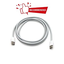 USB C to C woven cable for fast charging, 1m, recommended
