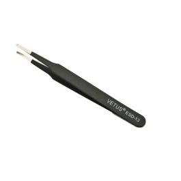 Flat and Round Tip Anti-static Tweezer [ESD-13][115mm]