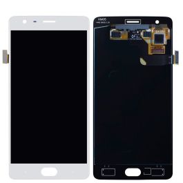 OnePlus 3T LCD Assembly with frame white OEM - Thepartshome.eu