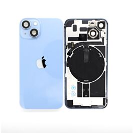iPhone 14 Rear Glass With Wireless Charging And  Camera Lens Original Pulled Blue - Thepartshome.eu