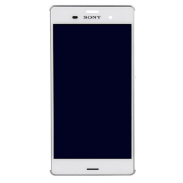 Sony Xperia Z3 (D6603) LCD Assembly with Frame [White][OEM]